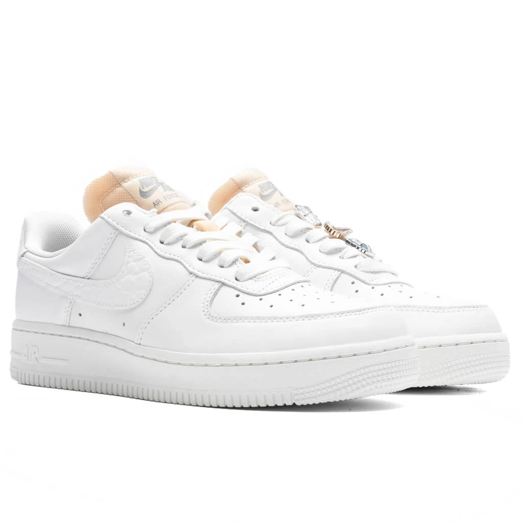 Nike Women's Air Force 1 '07 LX "Bling" - White/Summit White - Image 2