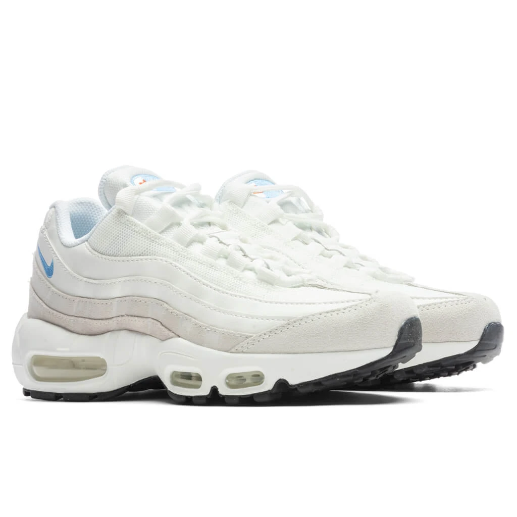 Nike Women's Air Max 95 - Summit White/University Blue - Image 2