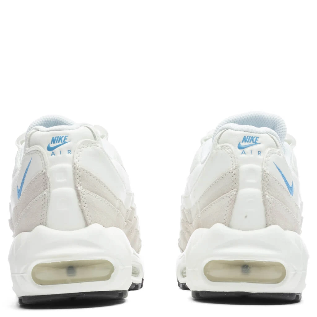 Nike Women's Air Max 95 - Summit White/University Blue - Image 4
