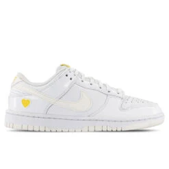 Nike Women's Dunk Low Yellow Heart - White/Optic Yellow