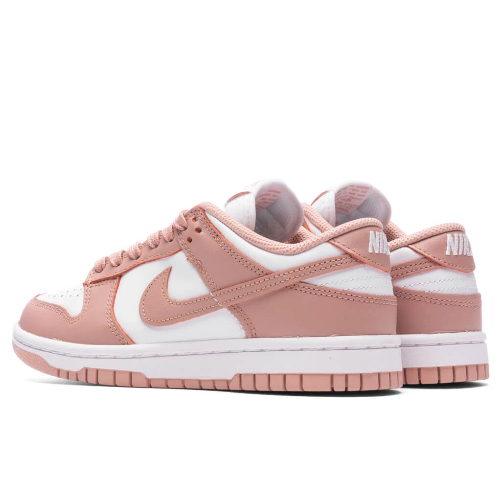 Nike Women's Dunk Low - White/Rose Whisper - Image 3