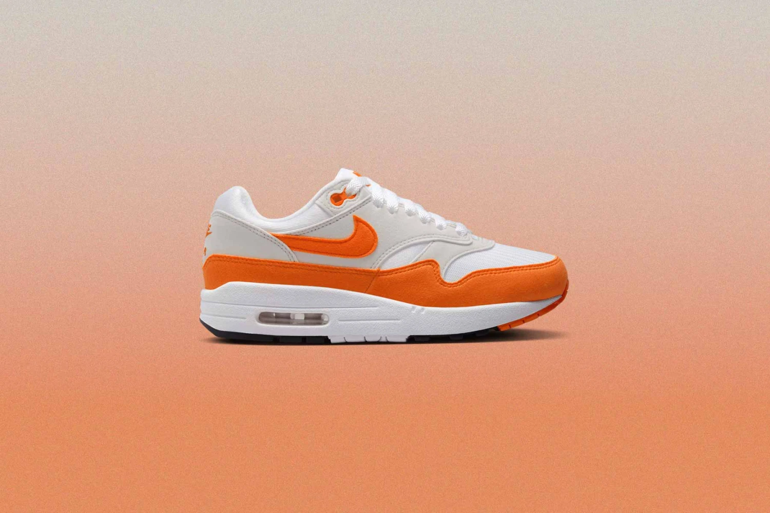 Nike Women's Air Max 1 '87 'Safety Orange' - Neutral Grey/Safety Orange/White - Image 5