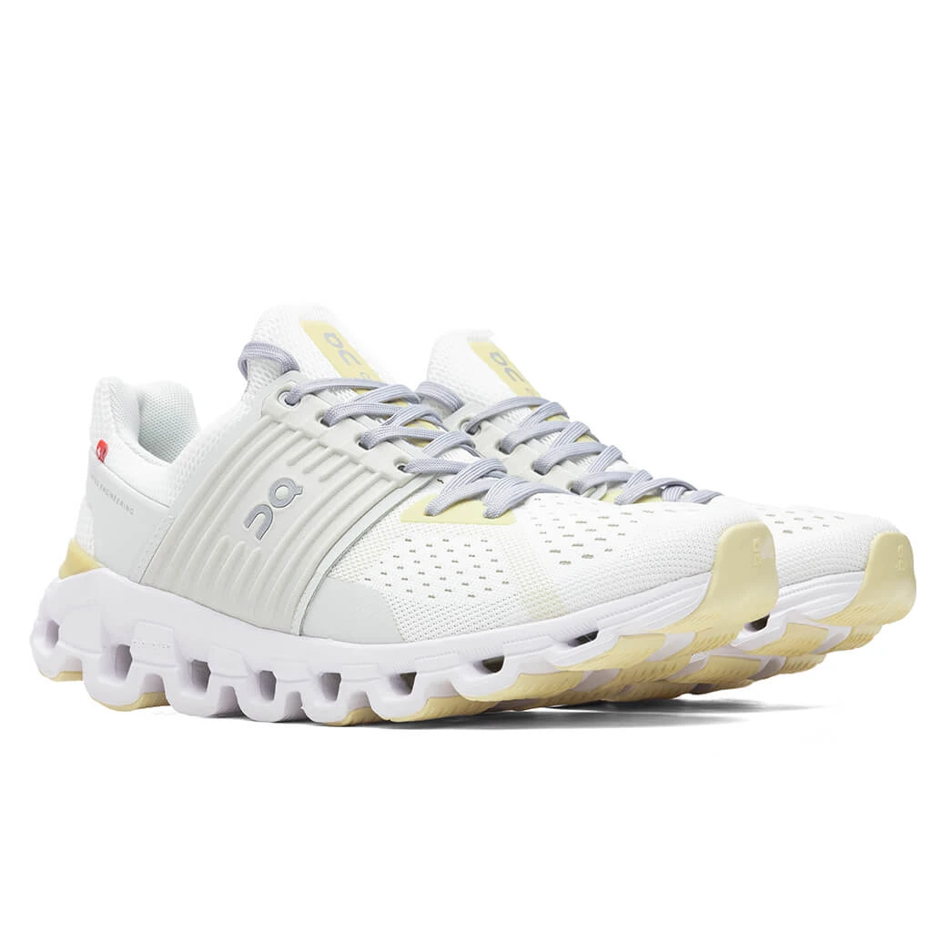 On Women's Cloudswift - White/Limelight - Image 2