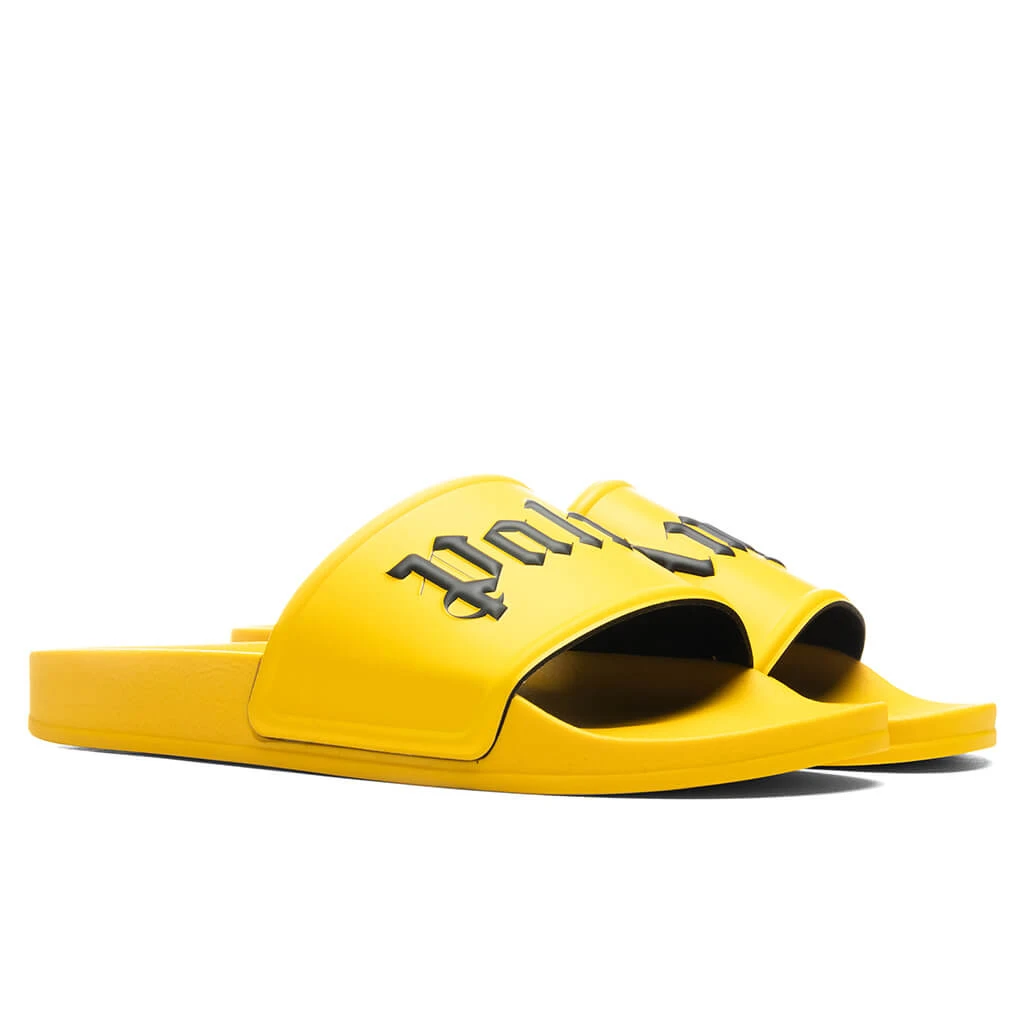 Palm Angels Pool Slide - Yellow/Black - Image 3