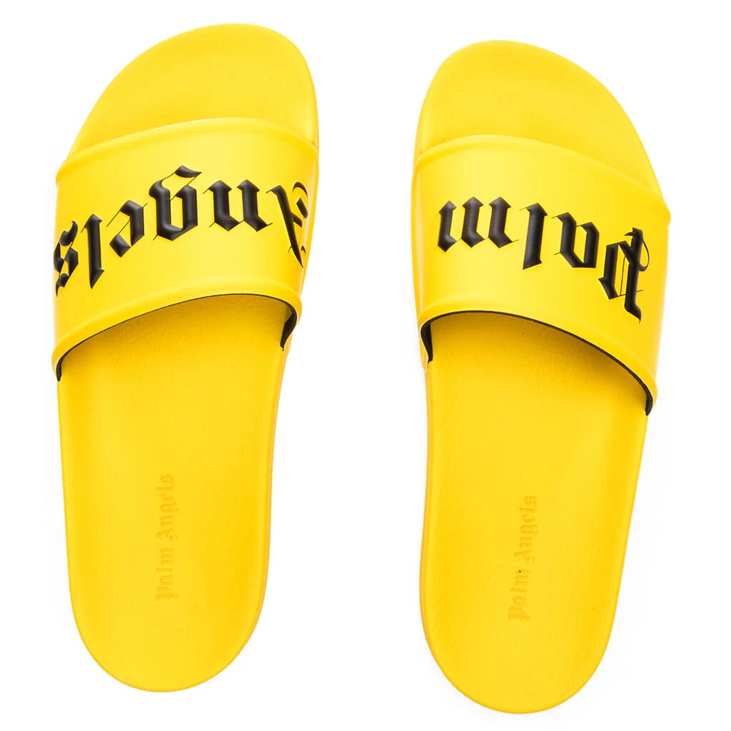 Palm Angels Pool Slide - Yellow/Black - Image 2