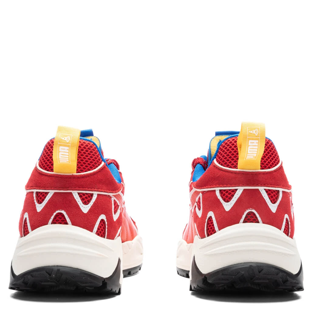 Puma X Joshua Vides Ferrari RS Track - Rosso Corsa/Frosted Ivory - Image 4