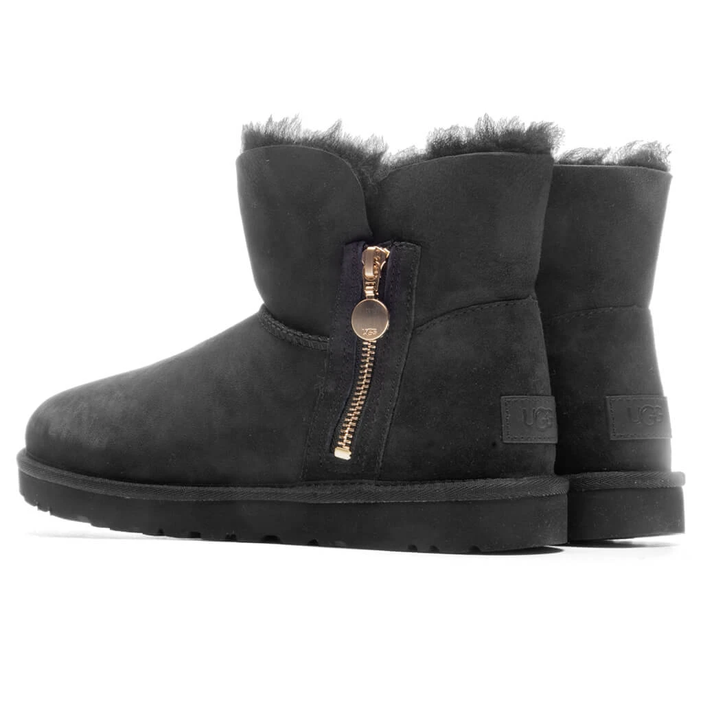 Ugg Women's Bailey Zip Mini Boot - Black - Image 3
