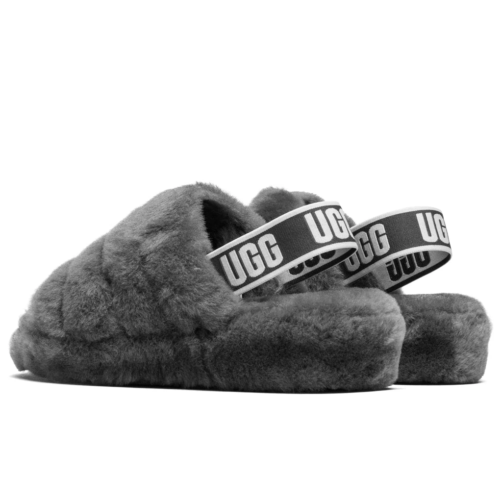 Ugg Women's Fluff Yeah Slide - Charcoal - Image 3