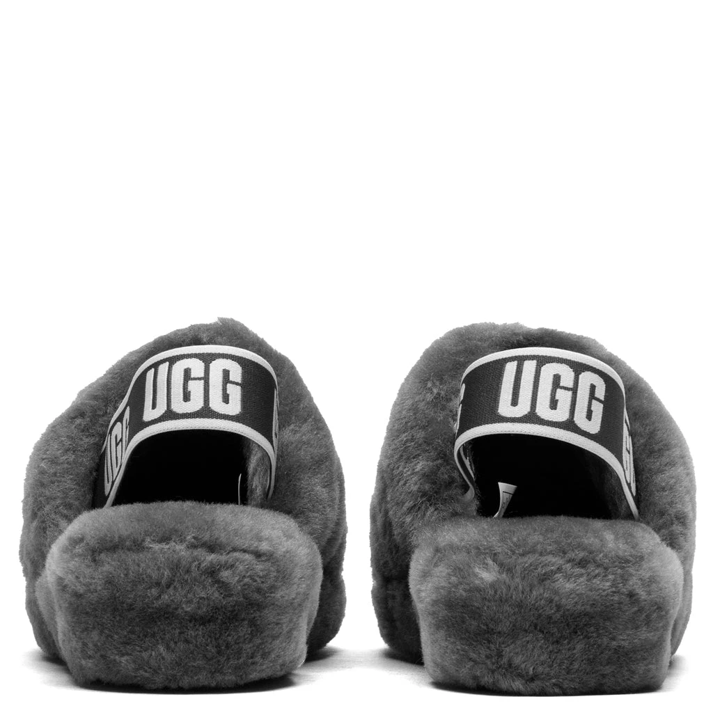 Ugg Women's Fluff Yeah Slide - Charcoal - Image 4