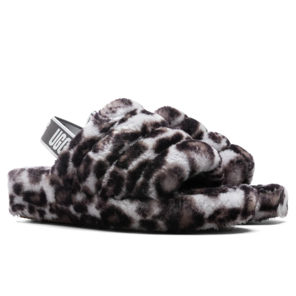 Ugg Women's Fluff Yeah Slide Panther Print - Stormy Grey - Image 2