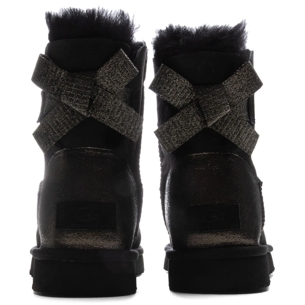 Ugg Women's Mini Bailey Bow Glitz Boot - Black - Image 4
