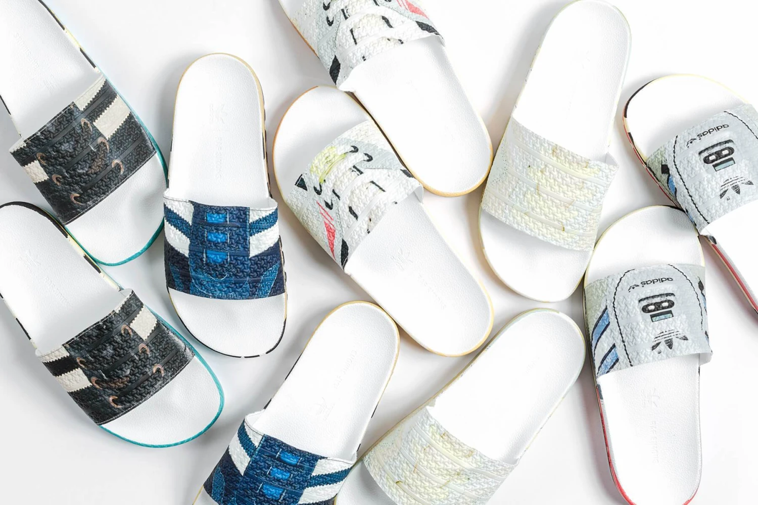 Adidas X Raf Simons Samba Adilette - Black - Image 9